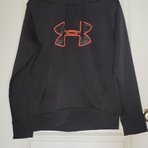 Under Armour Black Sweatshirt with Pink Emblem